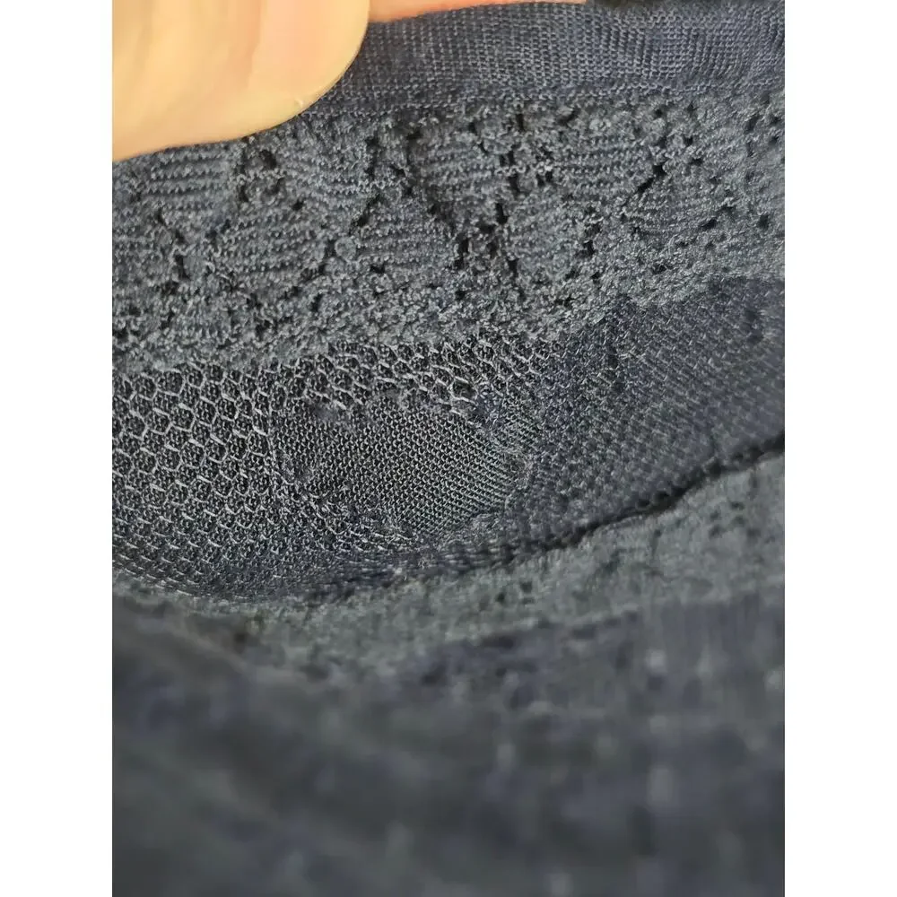 Abercrombie & Fitch Navy Blue Lace Cami Maxi Dress Size S Retro Boho Fairy